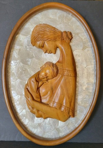 Capiz shell madonna - capiz,