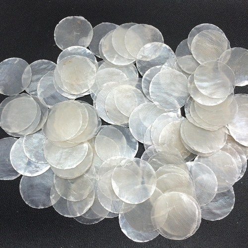 100 round natural capiz - natural, sea