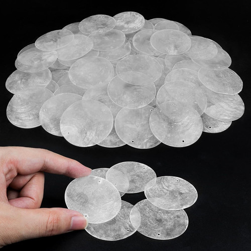 Pcs capiz shells round - 60,