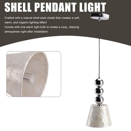 Light natural capiz - 1-light,